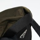 PRADA Backpack Nylon Khaki Silver Auth ep5764-8