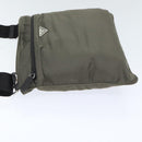 PRADA Shoulder Bag Nylon Gray Silver Auth ep5770-4