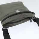 PRADA Shoulder Bag Nylon Gray Silver Auth ep5770-6
