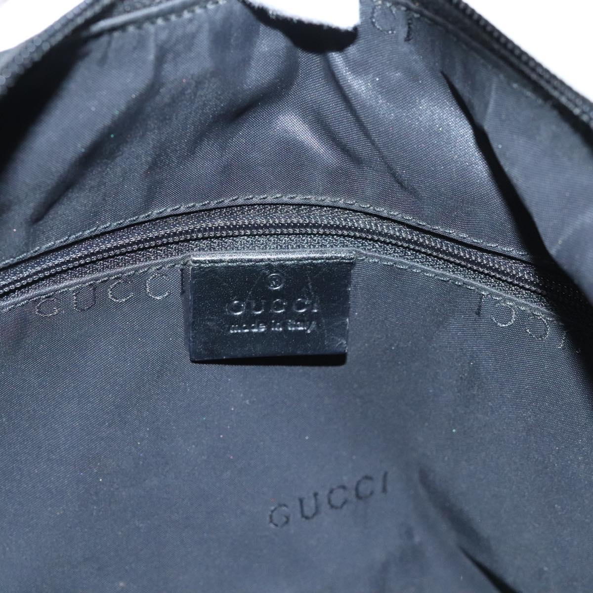 GUCCI Shoulder Bag Nylon Black 001 3380 Auth ep5773