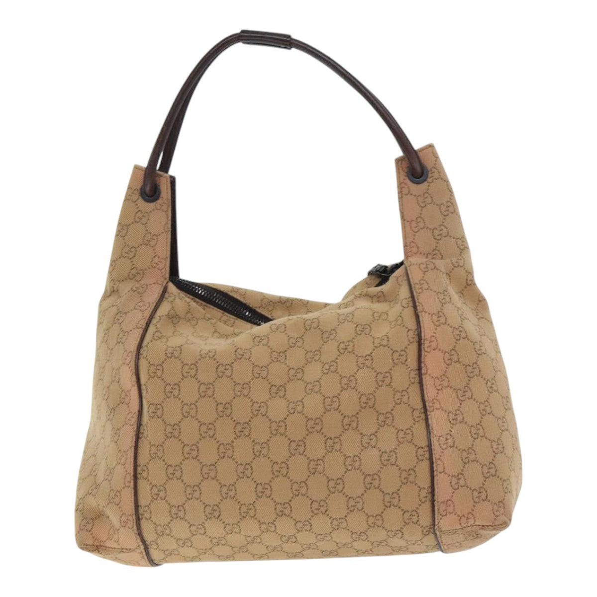 GUCCI GG Canvas Shoulder Bag Beige Brown 101292 Auth ep5774