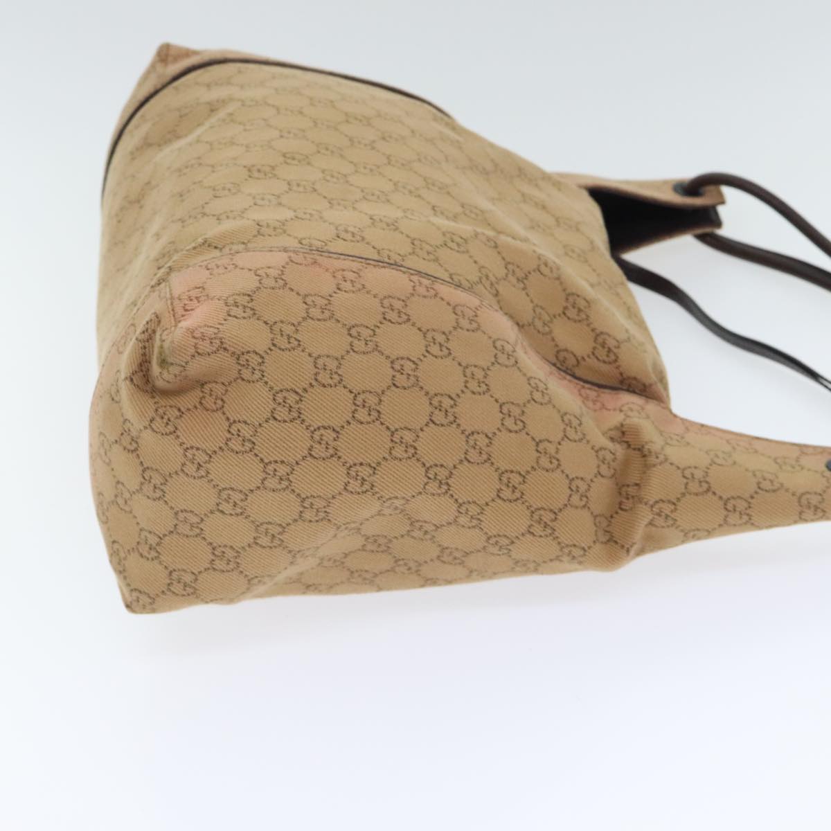 GUCCI GG Canvas Shoulder Bag Beige Brown 101292 Auth ep5774