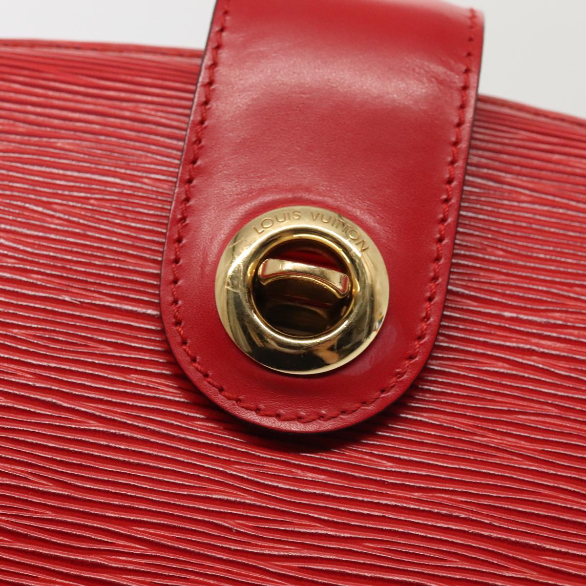 LOUIS VUITTON Epi Capuchin Shoulder Bag Red M52347 LV Auth ep5775