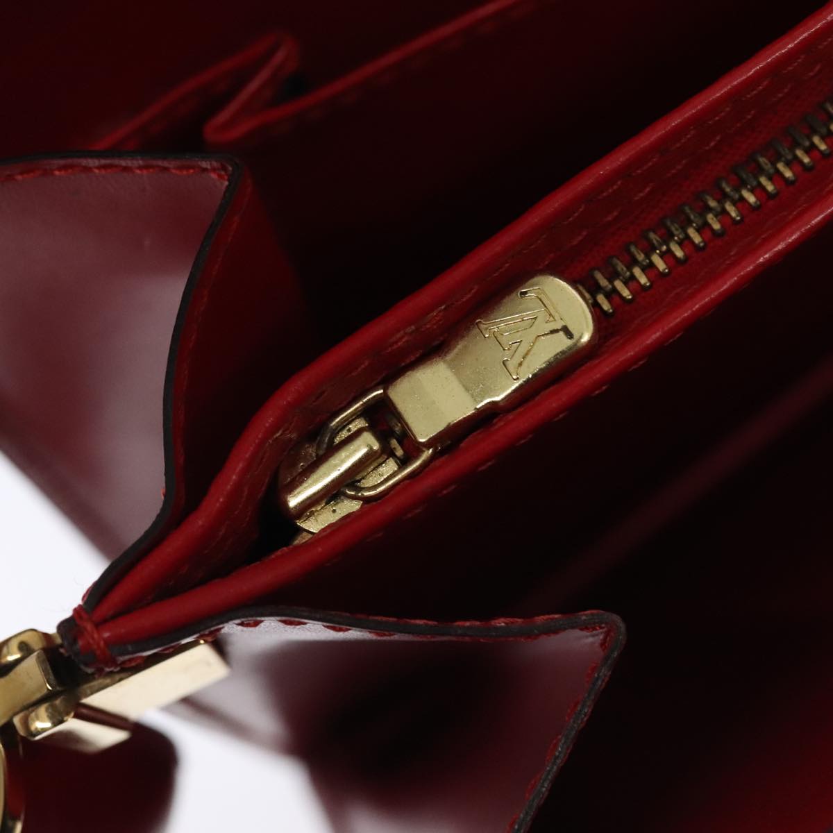 LOUIS VUITTON Epi Capuchin Shoulder Bag Red M52347 LV Auth ep5775