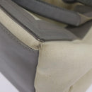 BALENCIAGA Navy Cabas S Hand Bag Canvas Leather White Beige 339933 Auth ep5793-9