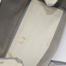 BALENCIAGA Navy Cabas S Hand Bag Canvas Leather White Beige 339933 Auth ep5793-11