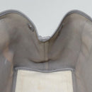 BALENCIAGA Navy Cabas S Hand Bag Canvas Leather White Beige 339933 Auth ep5793-18