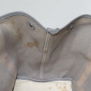 BALENCIAGA Navy Cabas S Hand Bag Canvas Leather White Beige 339933 Auth ep5793-19