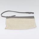 BALENCIAGA Navy Cabas S Hand Bag Canvas Leather White Beige 339933 Auth ep5793-20