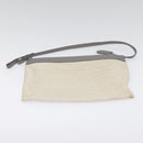 BALENCIAGA Navy Cabas S Hand Bag Canvas Leather White Beige 339933 Auth ep5793-21