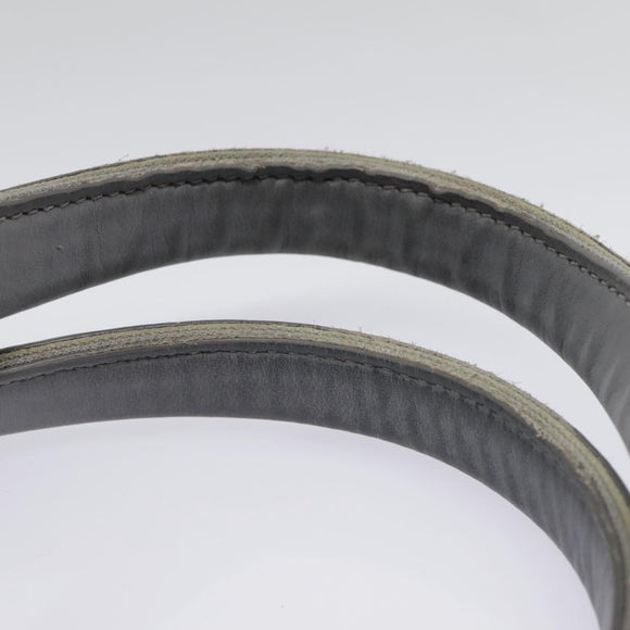 BALENCIAGA Navy Cabas S Hand Bag Canvas Leather White Beige 339933 Auth ep5793