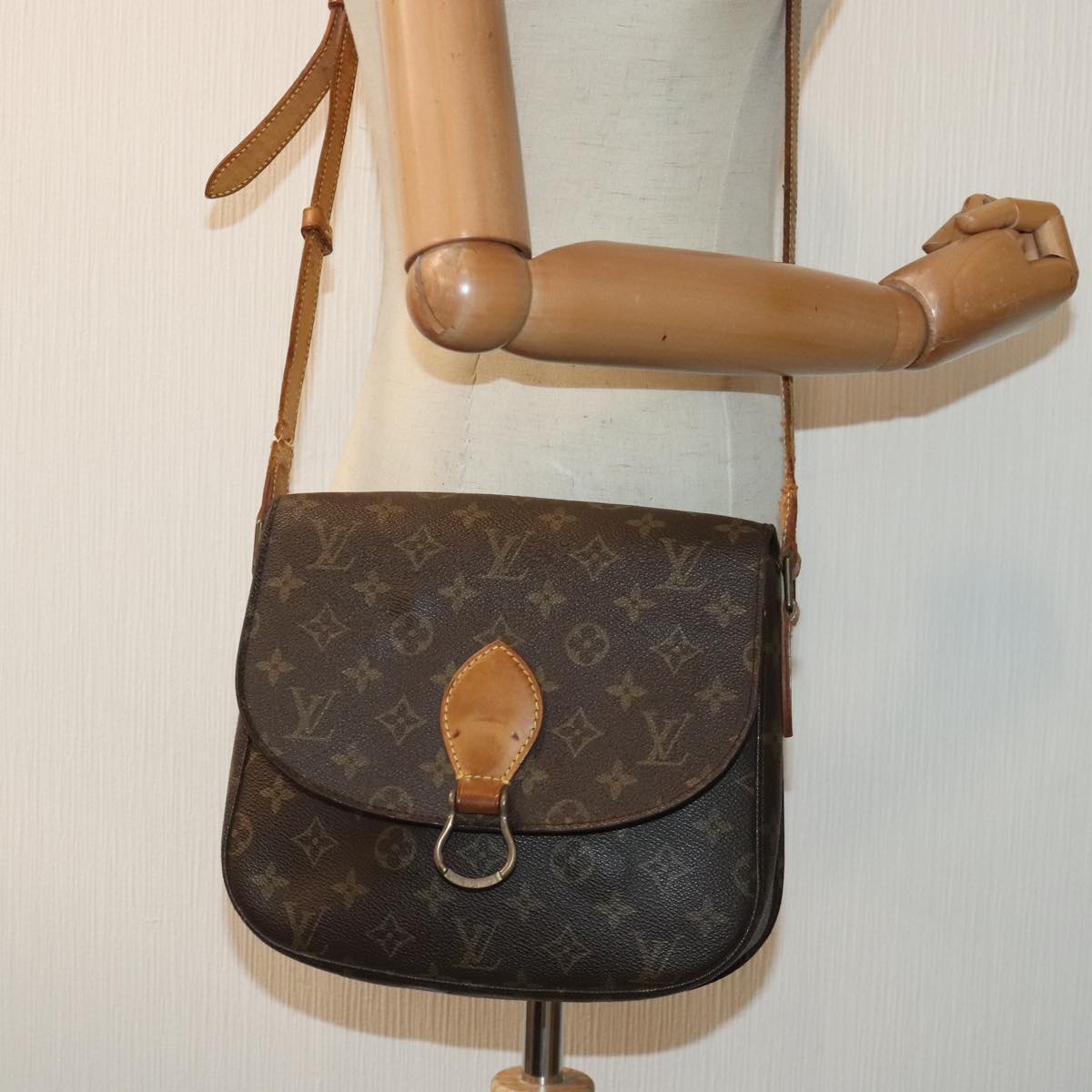 LOUIS VUITTON Monogram Saint Cloud GM Shoulder Bag M51242 LV Auth ep5796