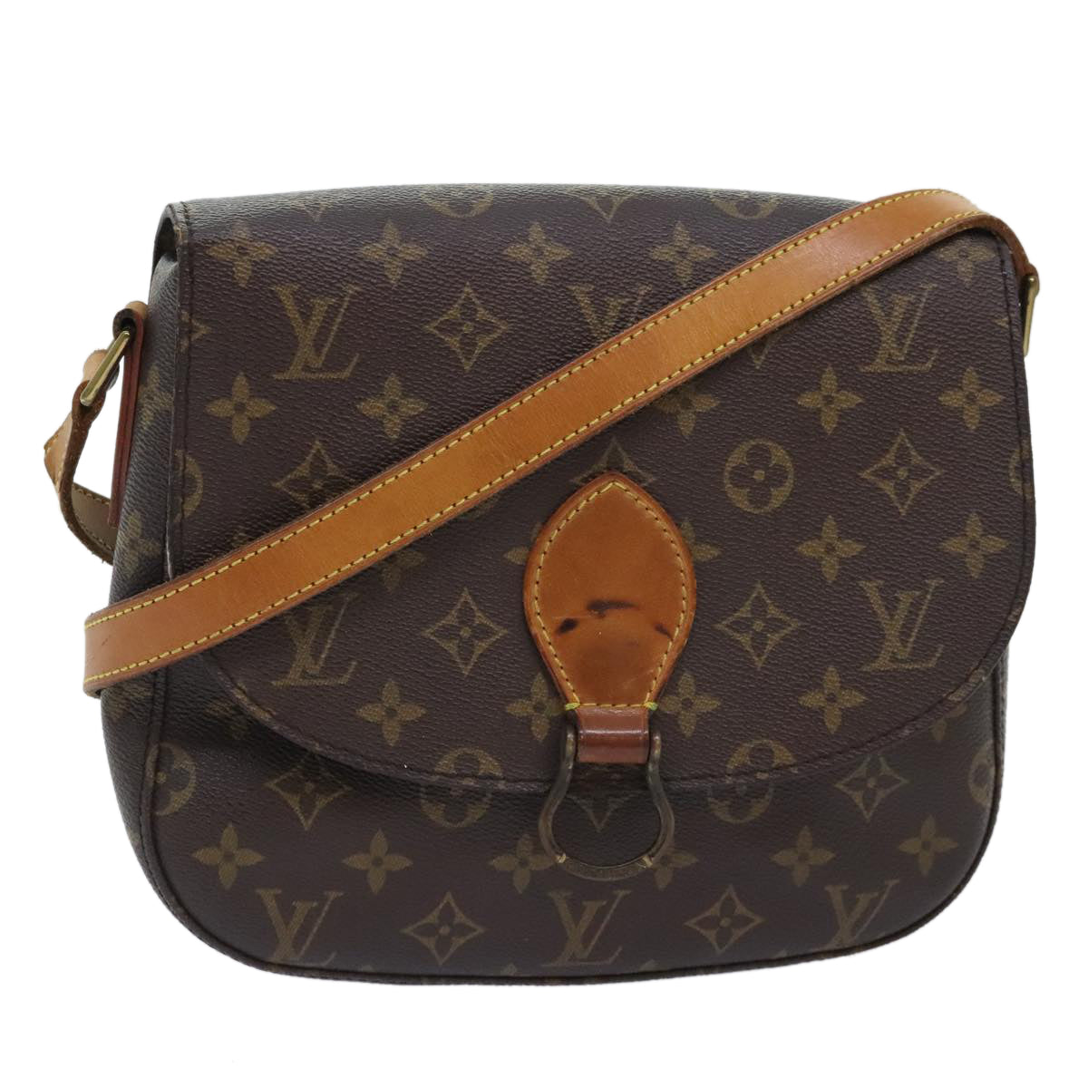 LOUIS VUITTON Monogram Saint Cloud GM Shoulder Bag M51242 LV Auth ep5797