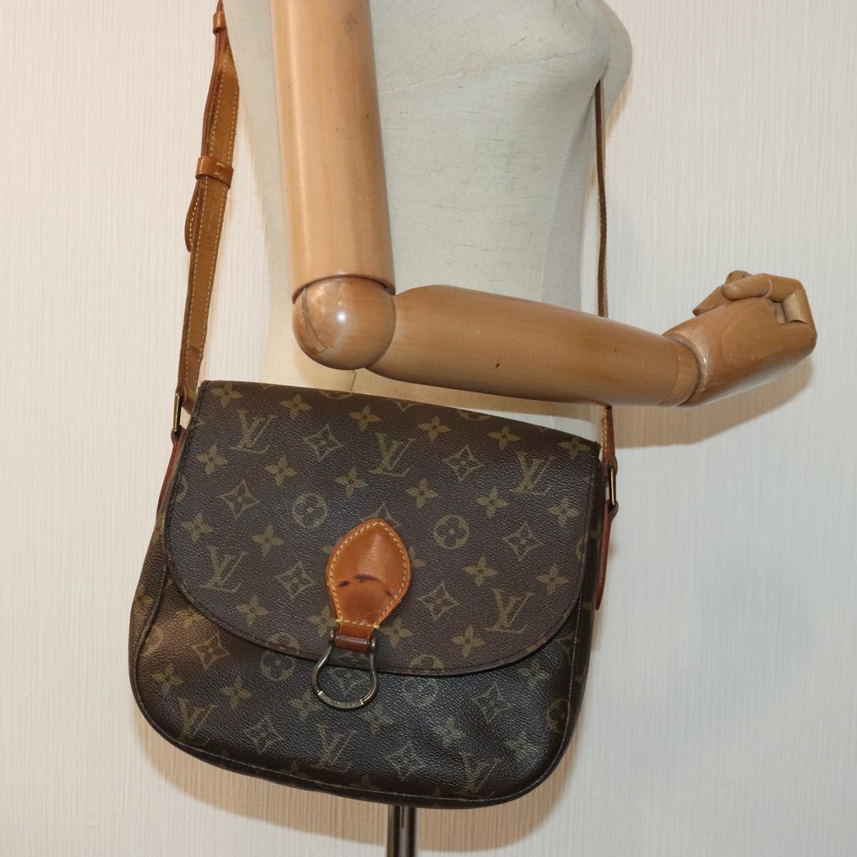 LOUIS VUITTON Monogram Saint Cloud GM Shoulder Bag M51242 LV Auth ep5797