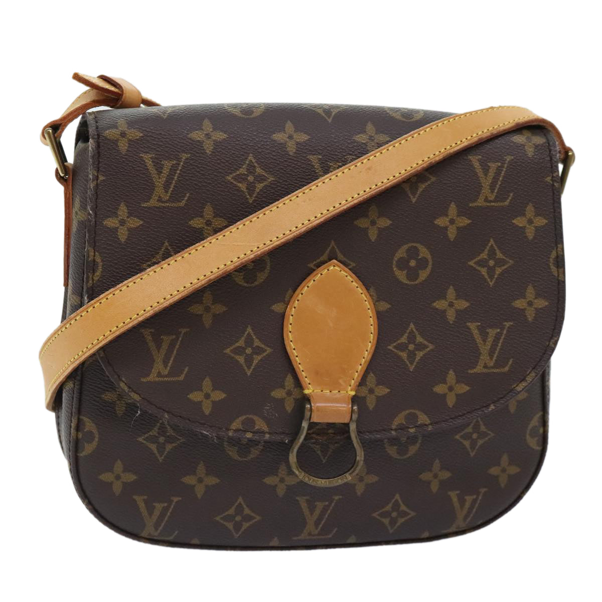 LOUIS VUITTON Monogram Saint Cloud GM Shoulder Bag M51242 LV Auth ep5799