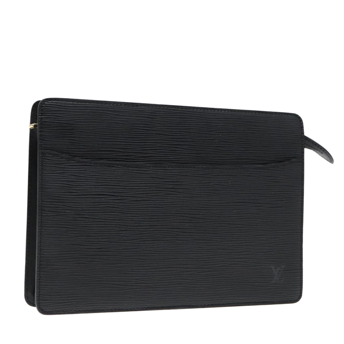 LOUIS VUITTON Epi Pochette Homme Clutch Bag Black Noir M52522 LV Auth ep5807