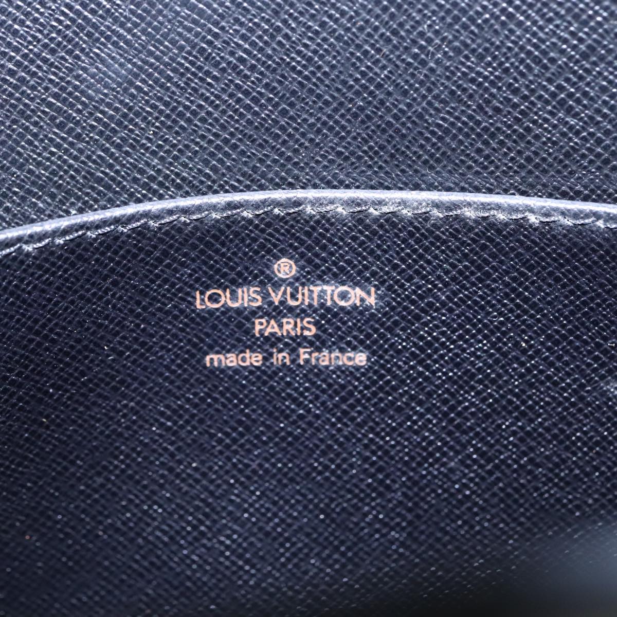 LOUIS VUITTON Epi Pochette Homme Clutch Bag Black Noir M52522 LV Auth ep5807