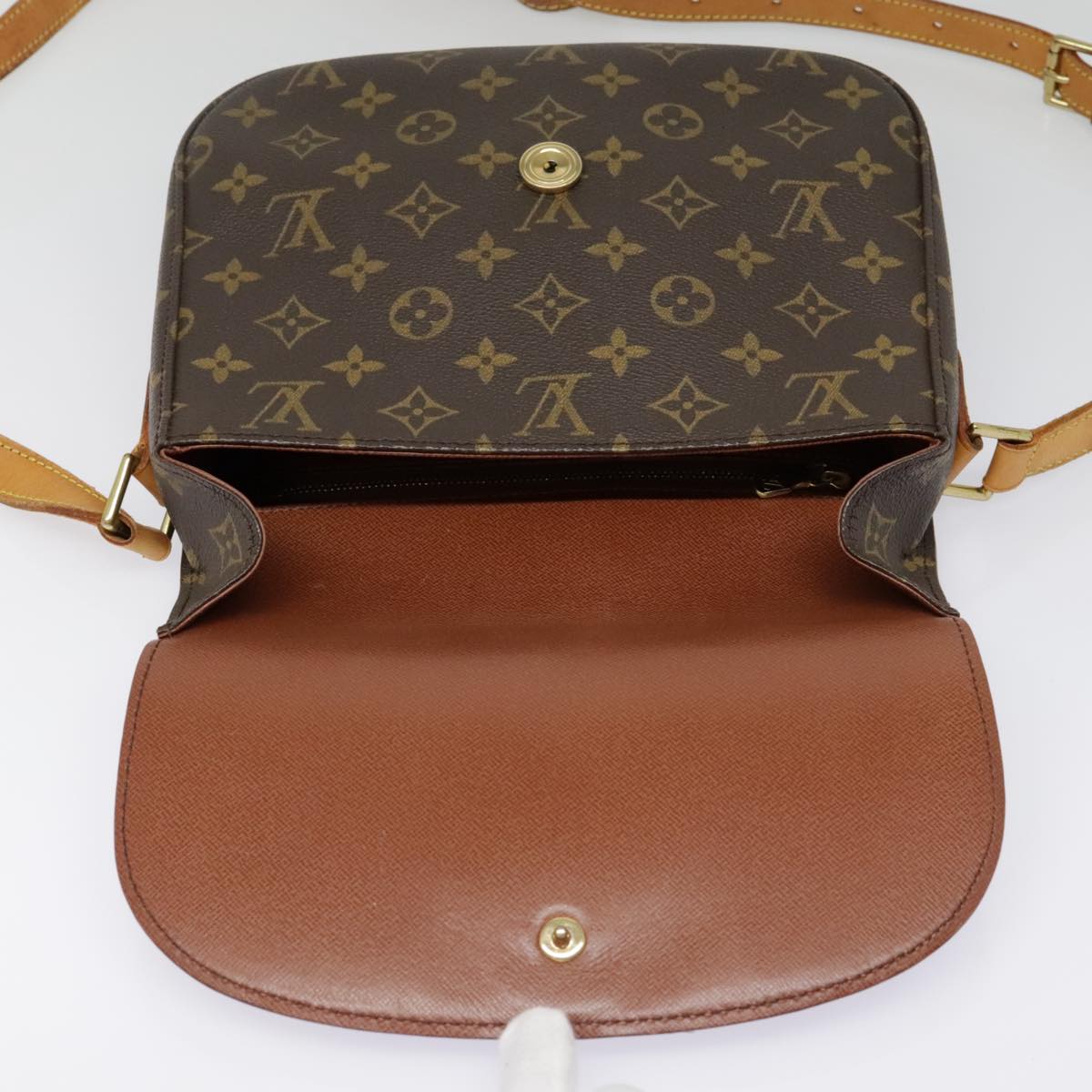 LOUIS VUITTON Monogram Saint Cloud GM Shoulder Bag M51242 LV Auth ep5824