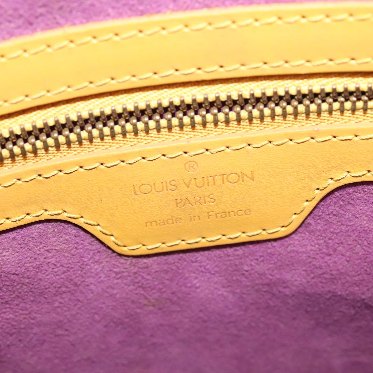 LOUIS VUITTON Epi Lussac Shoulder Bag Yellow M52289 LV Auth ep5833