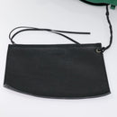 BALENCIAGA Tote Bag Leather 2way Green Silver Auth ep5837-21