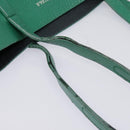 BALENCIAGA Tote Bag Leather 2way Green Silver Auth ep5837-8