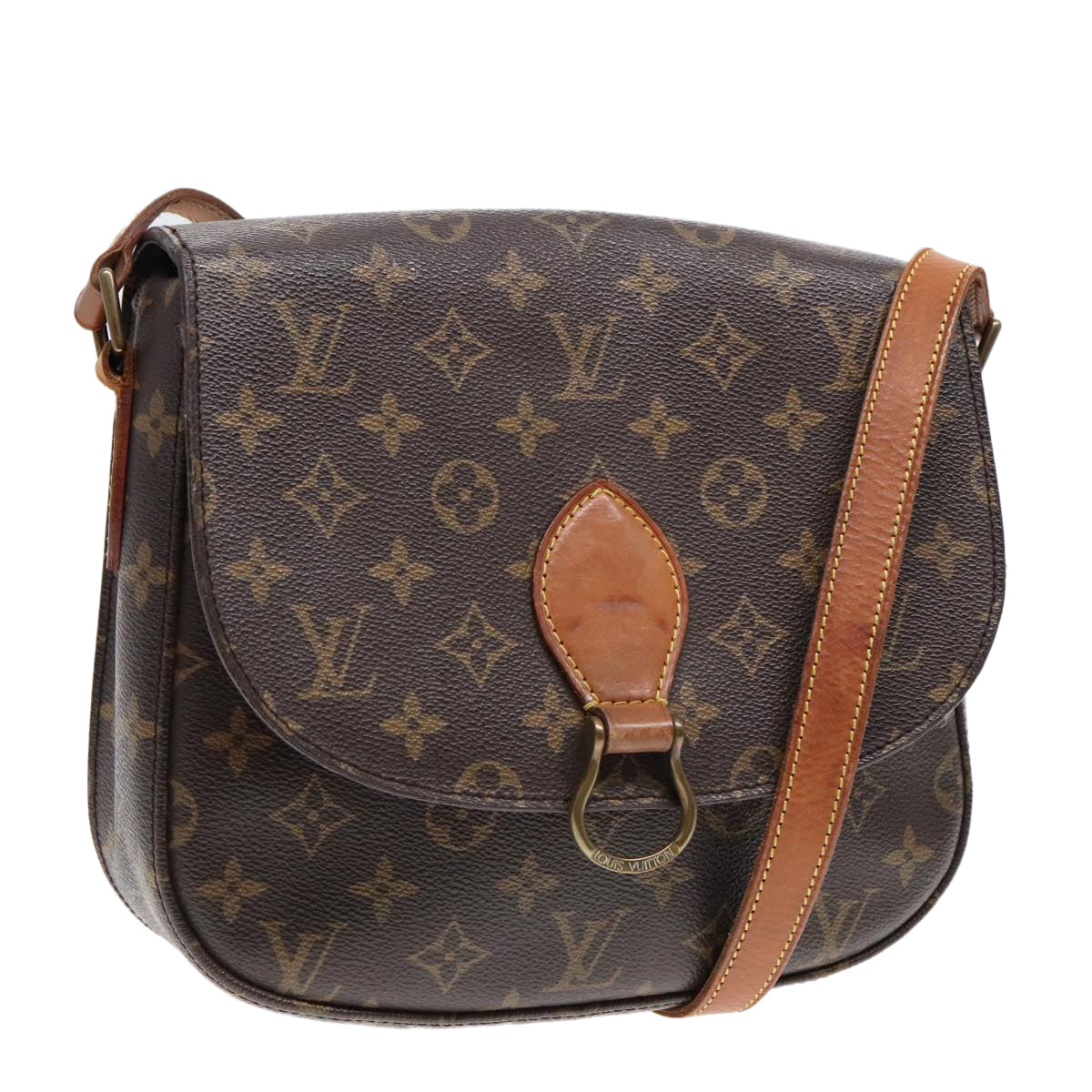 LOUIS VUITTON Monogram Saint Cloud GM Shoulder Bag M51242 LV Auth ep5853