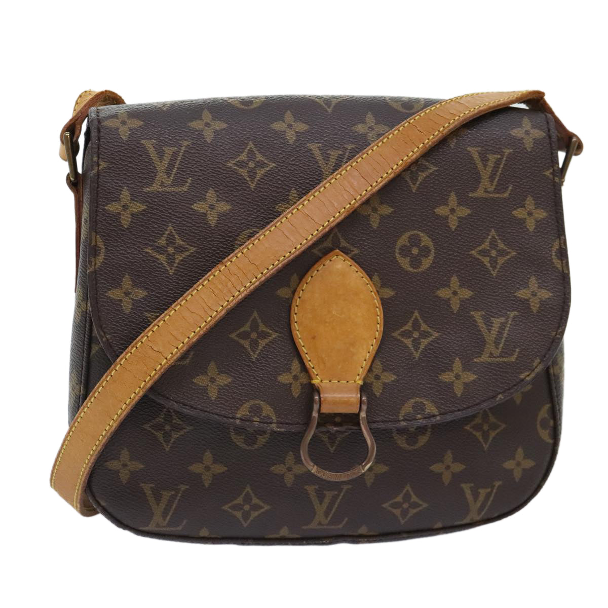 LOUIS VUITTON Monogram Saint Cloud GM Shoulder Bag M51242 LV Auth ep5858