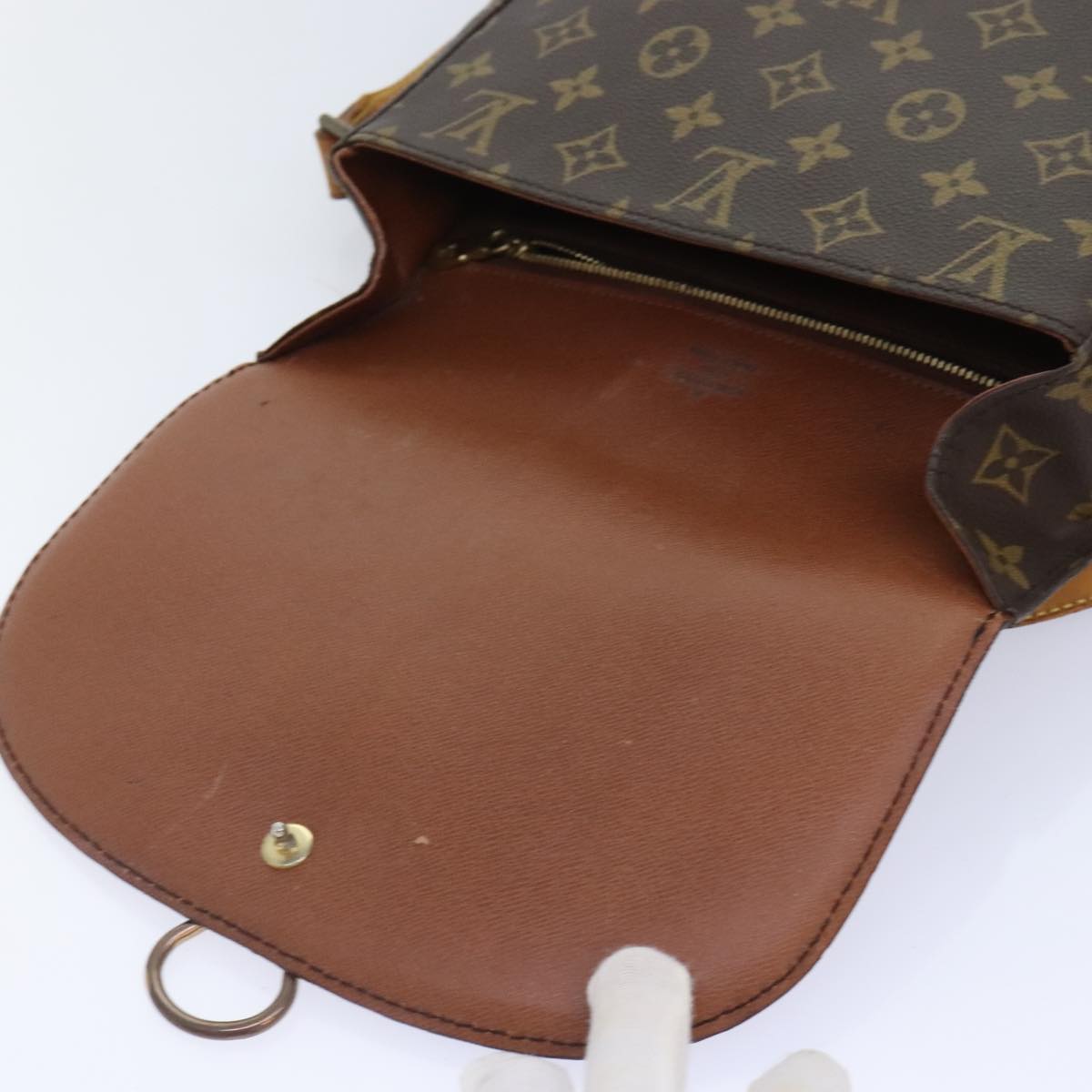 LOUIS VUITTON Monogram Saint Cloud GM Shoulder Bag M51242 LV Auth ep5858