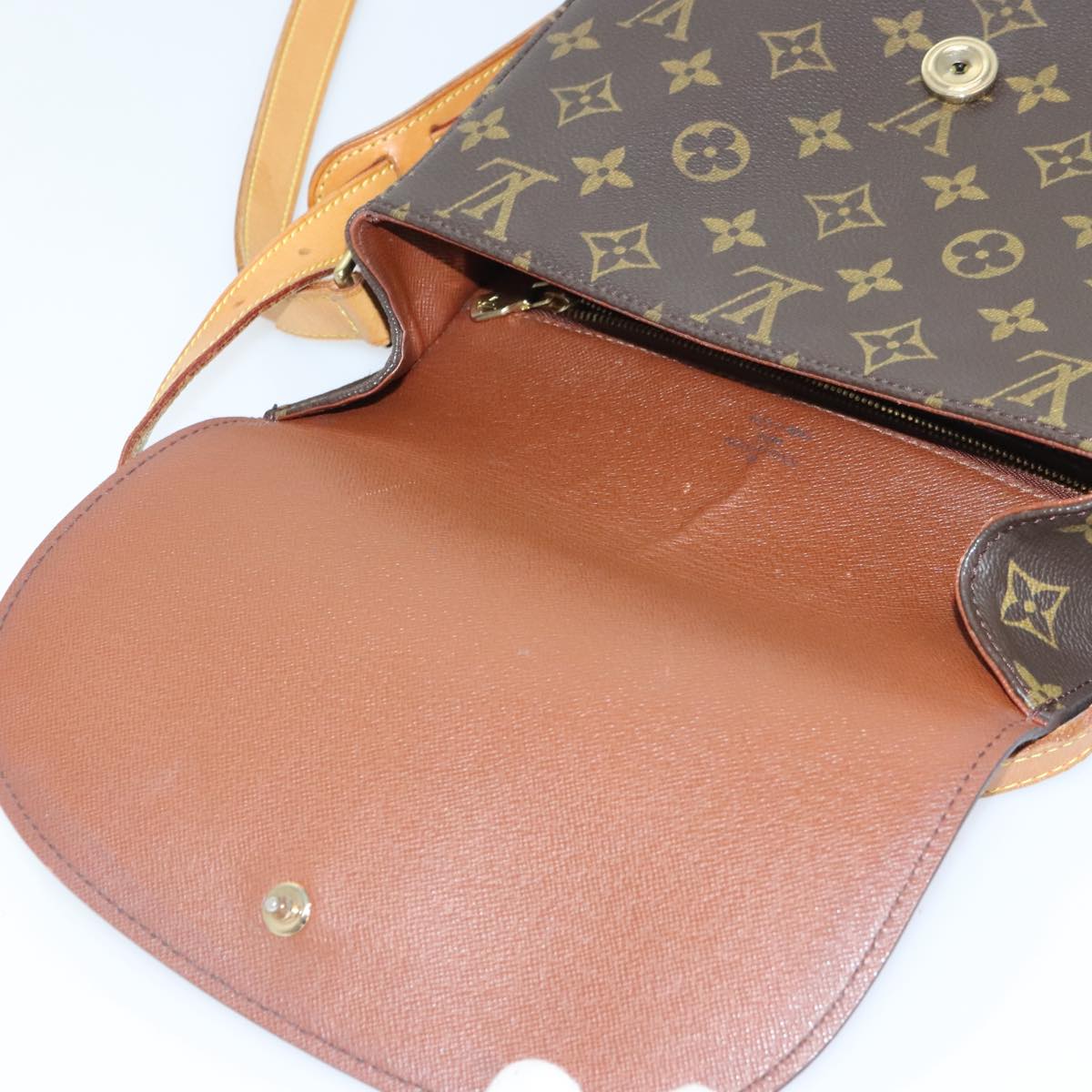 LOUIS VUITTON Monogram Saint Cloud GM Shoulder Bag M51242 LV Auth ep5879