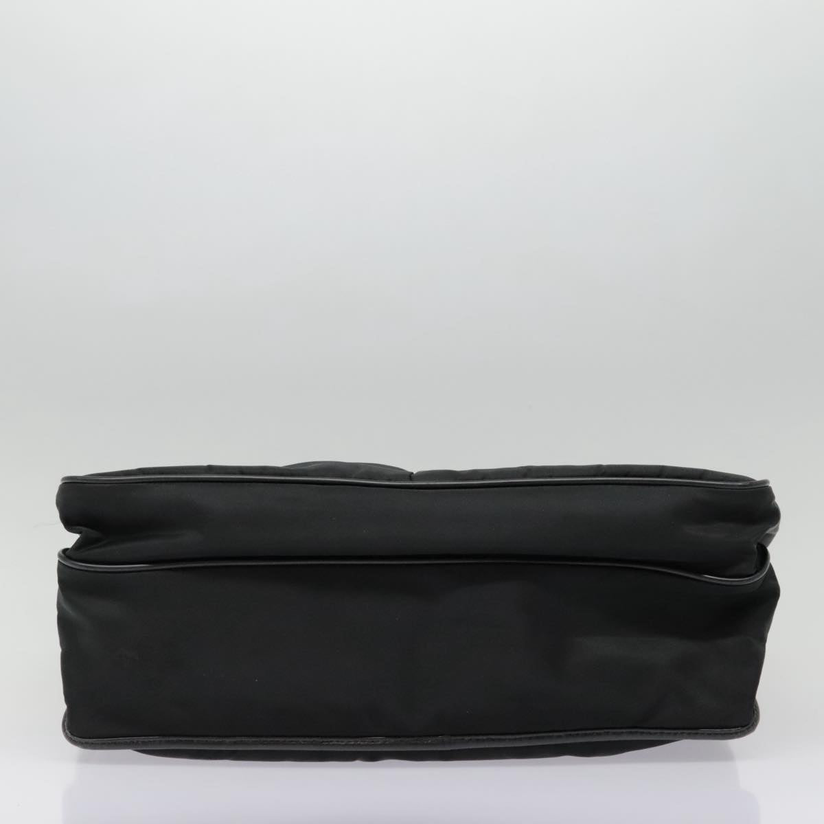 PRADA Shoulder Bag Nylon Black Silver Auth ep5890