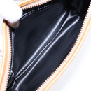 CELINE Clutch Bag Leather Black Gold Auth ep5897-9