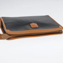 CELINE Clutch Bag Leather Black Gold Auth ep5897-5