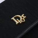 Christian Dior Trotter Canvas Chain Shoulder Bag Gold Black Auth ep5899-9