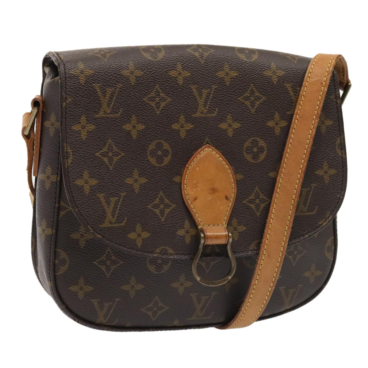 LOUIS VUITTON Monogram Saint Cloud GM Shoulder Bag M51242 LV Auth ep5914