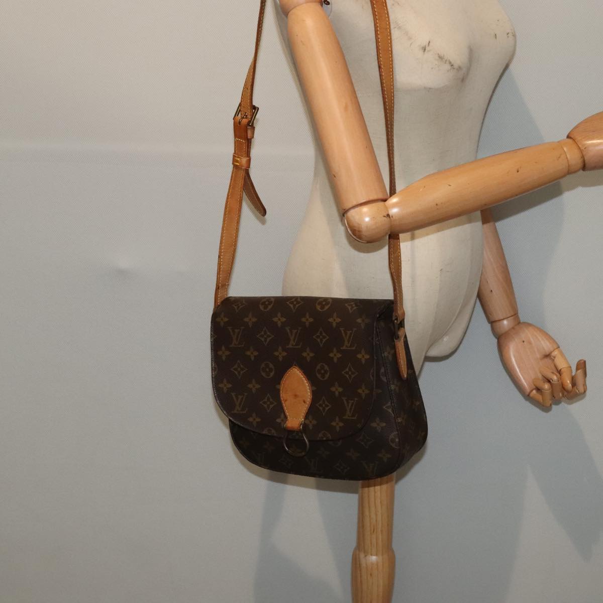 LOUIS VUITTON Monogram Saint Cloud GM Shoulder Bag M51242 LV Auth ep5914