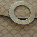 CELINE Macadam Canvas Shoulder Bag Beige Gold Auth ep5915-18