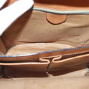 CELINE Macadam Canvas Shoulder Bag Beige Gold Auth ep5915-11