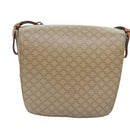CELINE Macadam Canvas Shoulder Bag Beige Gold Auth ep5915-2