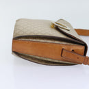 CELINE Macadam Canvas Shoulder Bag Beige Gold Auth ep5915-4