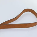 CELINE Macadam Canvas Shoulder Bag Beige Gold Auth ep5915-8