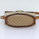 CELINE Macadam Canvas Shoulder Bag Beige Gold Auth ep5915-5
