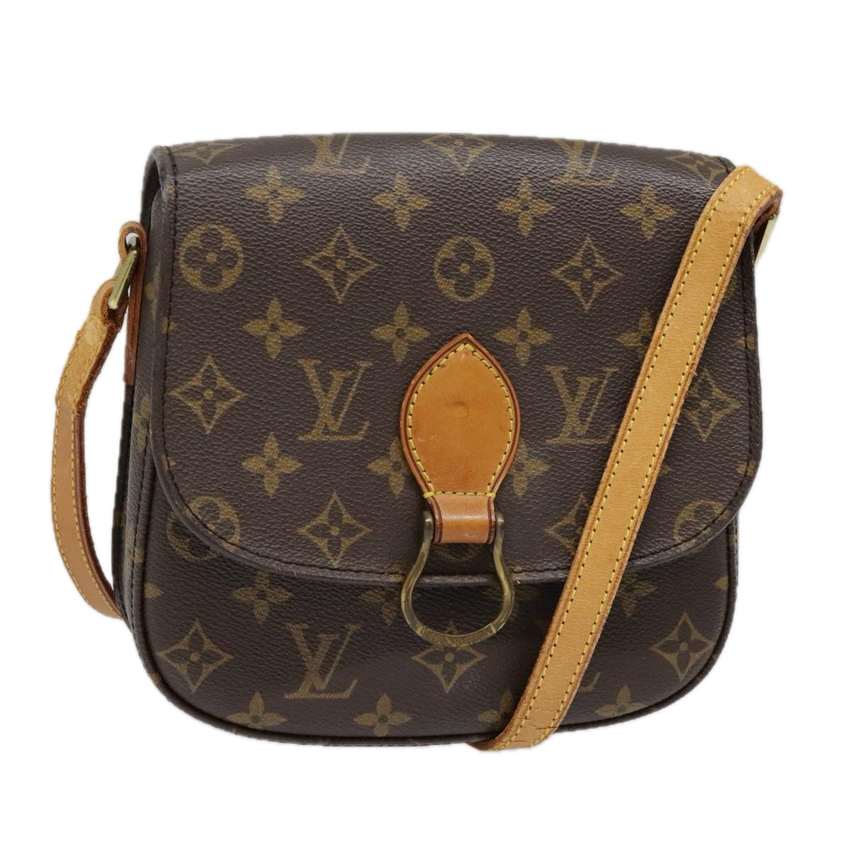 LOUIS VUITTON Monogram Saint Cloud MM Shoulder Bag M51243 LV Auth ep5922