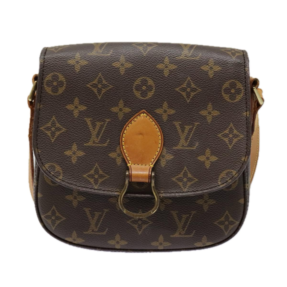 LOUIS VUITTON Monogram Saint Cloud MM Shoulder Bag M51243 LV Auth ep5922