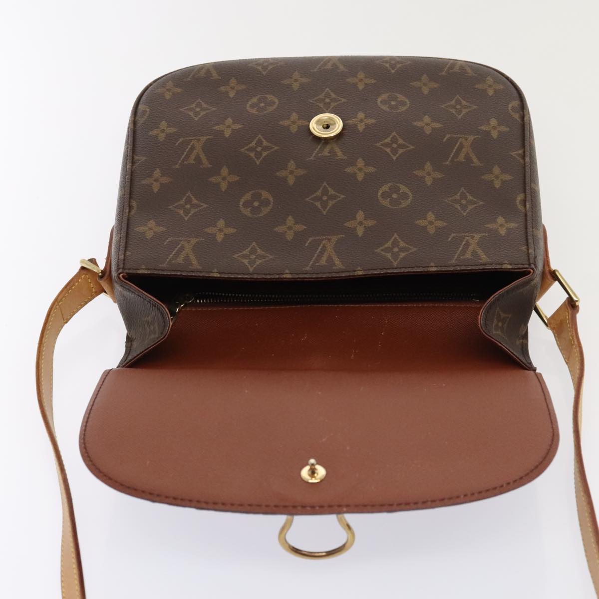 LOUIS VUITTON Monogram Saint Cloud GM Shoulder Bag M51242 LV Auth ep5923