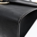 Christian Dior Trotter Canvas Hand Bag Black Gold Auth ep5935-9
