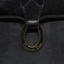 Christian Dior Trotter Canvas Hand Bag Black Gold Auth ep5935-17