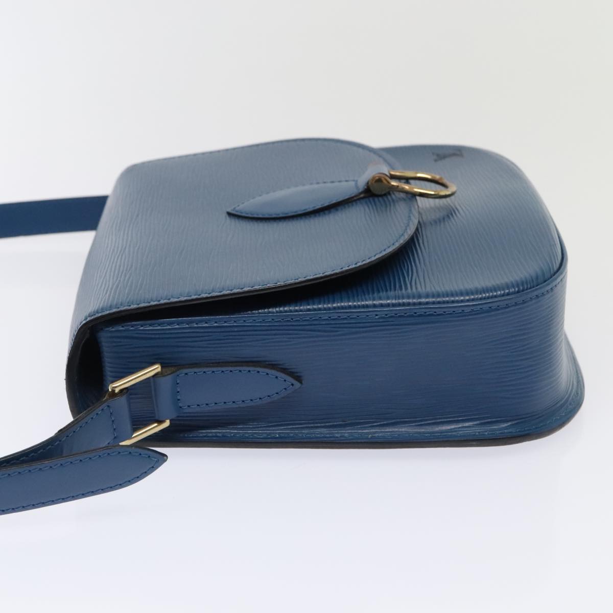 LOUIS VUITTON Epi Saint Cloud GM Shoulder Bag Toledo Blue M52195 LV Auth ep5940