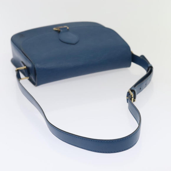 LOUIS VUITTON Epi Saint Cloud GM Shoulder Bag Toledo Blue M52195 LV Auth ep5940