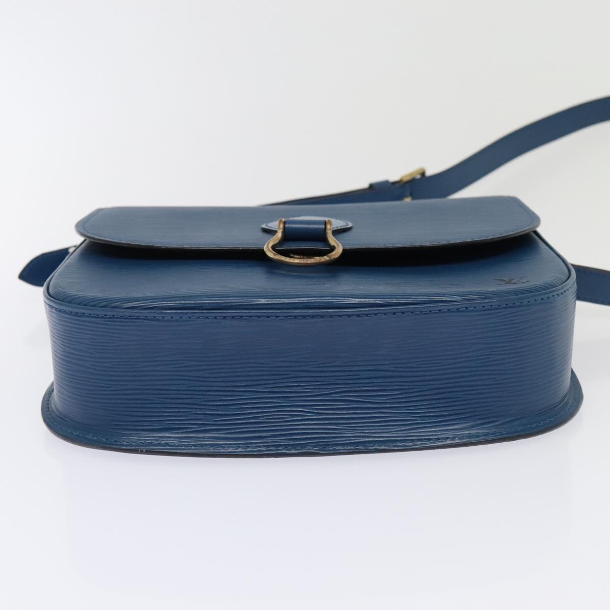 LOUIS VUITTON Epi Saint Cloud GM Shoulder Bag Toledo Blue M52195 LV Auth ep5940