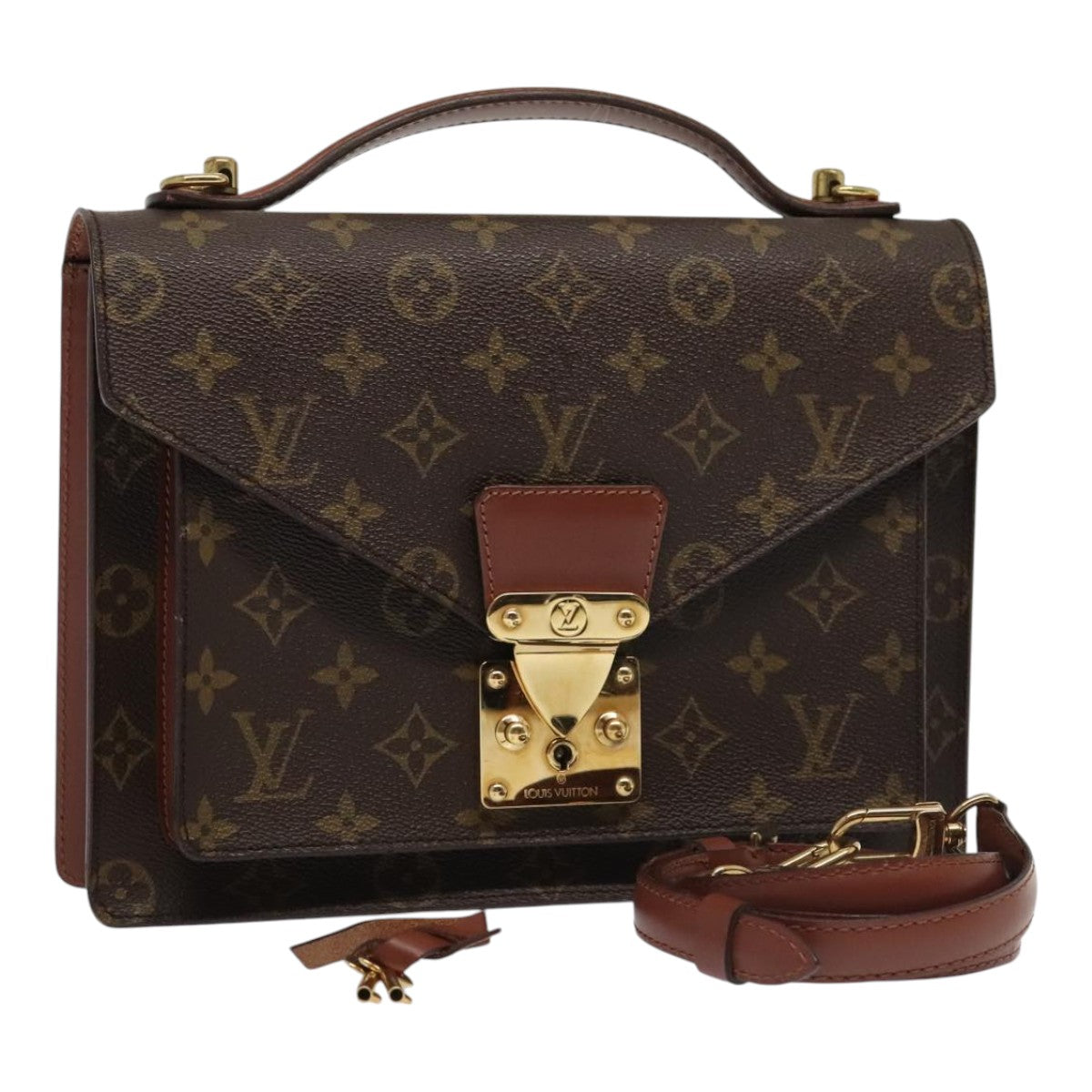 LOUIS VUITTON Monogram Monceau 26 Shoulder Bag M51187 LV Auth ep5950